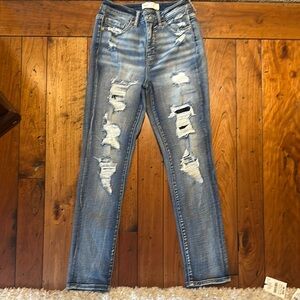 Distressed Light Blue Women's Jeans